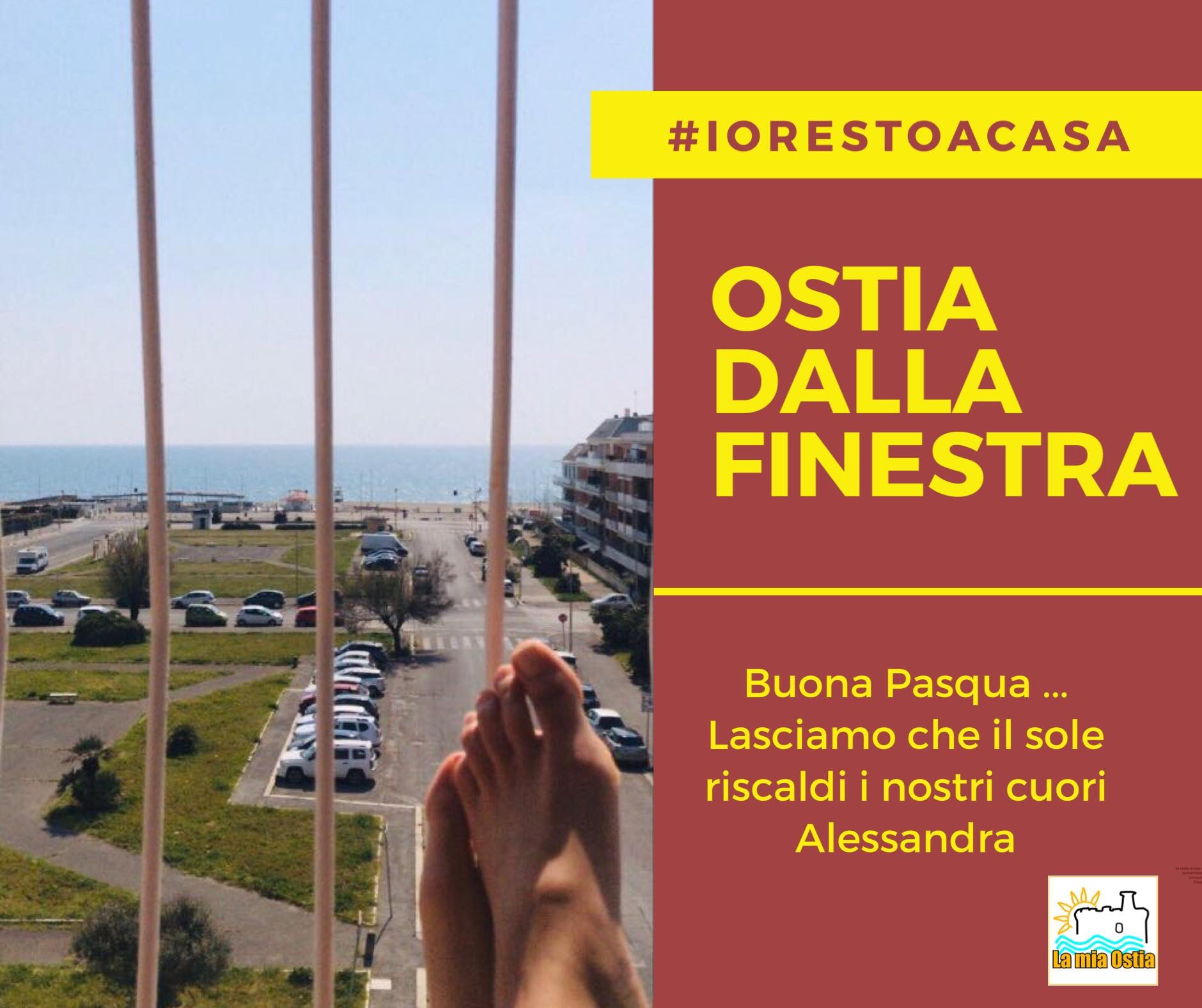 Ostia dalla finestra: mese di aprile